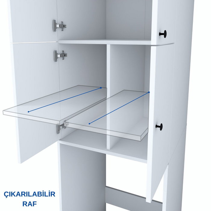 Hanah Home Armario para Lavadora Blanco Hanah Home Armario para Lavadora Blanco